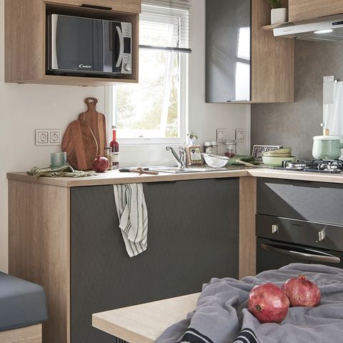 Stacaravan 5 personen - PRESTA+Kids 2 kamers 29m² TV + airconditioning