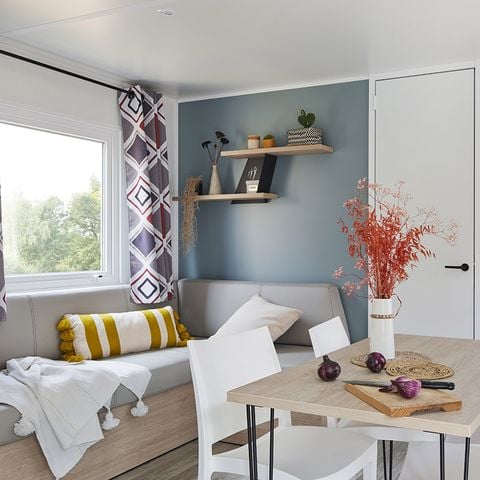 Stacaravan 6 personen - PRESTA+Kids 3 slaapkamers 2 badkamers 40m² TV + airconditioning