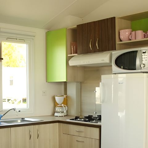 Stacaravan 4 personen - COMFORT 2 slaapkamers 27m² (27m²)