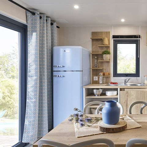 Stacaravan 4 personen - 2-slaapkamer hut 24m² met