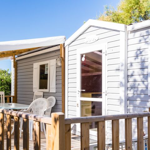 Stacaravan 6 personen - Klassiek | 2 Slaapkamers | 4/6 Pers. | Verhoogd terras
