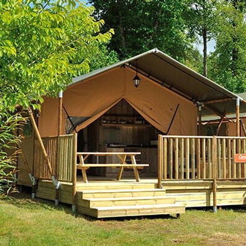 Safaritent 6 personen - Safari Lodge Tent | 2 Slaapkamers | 6 Pers. | 1 Badkamer