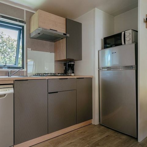 Stacaravan 6 personen - Stacaravan | Premium | 3 slaapkamers | 6 pers. | Verhoogd terras
