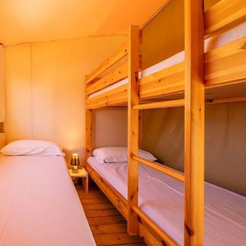 Safaritent 5 personen - Eco Lodge | 2 Slaapkamers | 4/5 Pers | Geen badkamer