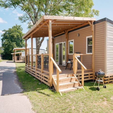 Stacaravan 6 personen - Mobile-home | Comfort | 2 Slaapkamers | 4/6 Pers. | Verhoogd terras | Airconditioning.