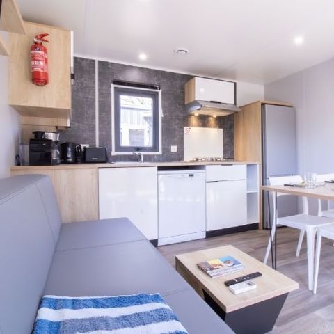 Stacaravan 4 personen - Stacaravan LUXE ANDIA met spa 4 personen