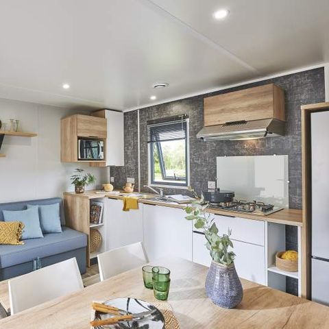 Stacaravan 4 personen - Mobile-Home PREMIUM MONDARRAIN 4 slaapplaatsen
