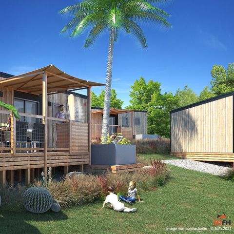 Stacaravan 6 personen - Mobile-Home LUXE JARA 6 personen