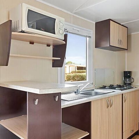 Stacaravan 6 personen - Stacaravan | Comfort | 2 Slaapkamers | 4/6 Pers. | Verhoogd terras