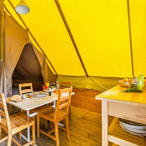 Safaritent 4 personen - Eco Lodge Tent | 2 Slaapkamers | 4 Pers. | Zonder badkamer