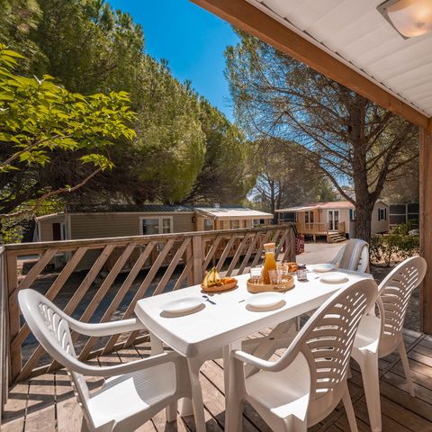 Stacaravan 4 personen - Klassiek | 2 Slaapkamers | 4 Pers. | Klein Terras