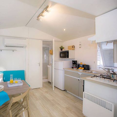 Stacaravan 4 personen - Mobile-home | Comfort | 2 Slaapkamers | 4 Pers | Overdekt terras | 1 Badkamer | Airconditioning | TV