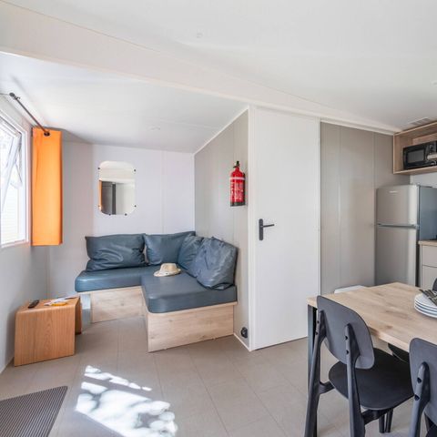 Stacaravan 4 personen - Mobile-home | Comfort | 2 Slaapkamers | 4 Pers | Overdekt terras | 1 Badkamer | Airconditioning | TV