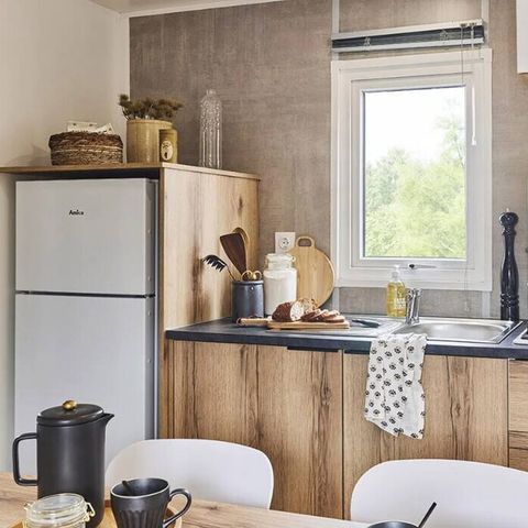 Stacaravan 6 personen - Mobile-home | Comfort | 3 Slaapkamers | 6 Pers. | Overdekt terras | 1 Badkamer | Air-con.