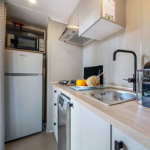 Stacaravan 6 personen - Mobile-home | Comfort | 3 Slaapkamers | 6 Pers. | Overdekt terras | 1 Badkamer | Air-con.