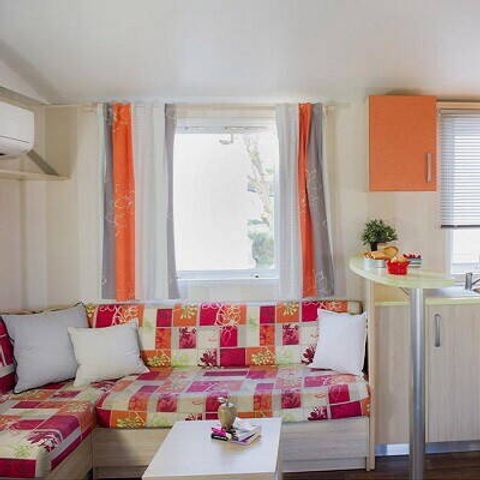 Stacaravan 6 personen - Mobile-home | Klassiek | 3 slaapkamers | 6 pers. | Overdekt terras | 1 badkamer