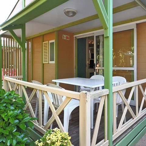 Chalet 5 personen - 5 plaatsen - 2 slaapkamers ( Airconditioning Tv Huishouden )