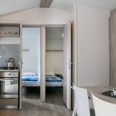 Stacaravan 6 personen - Amber 3 slaapkamers