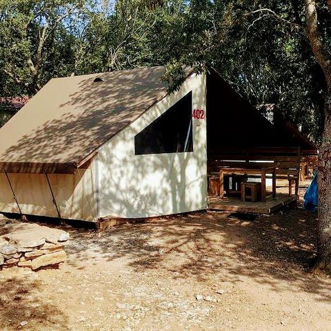 Bungalowtent 4 personen - 2 kamers - geen sanitair