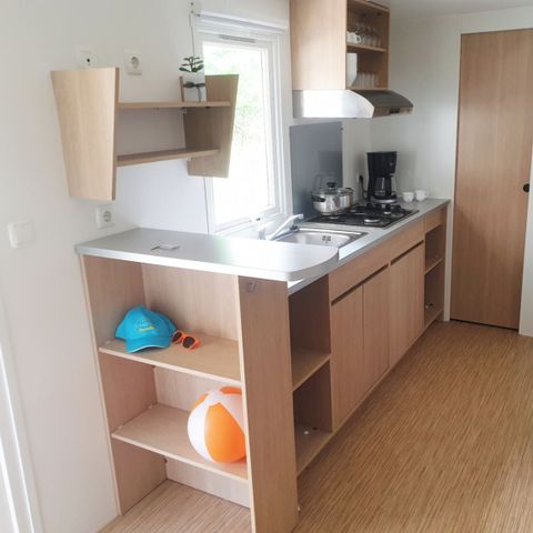 Stacaravan 4 personen - Klassieke stacaravan met 2 slaapkamers voor 4 personen, airconditioning