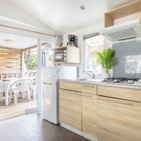 Stacaravan 4 personen - Klassieke stacaravan met 2 slaapkamers voor 4 personen op zaterdag