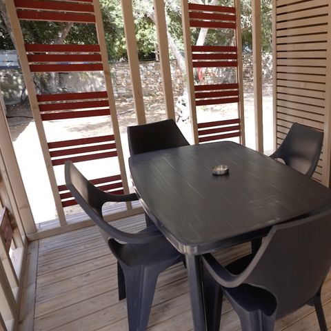 Chalet 4 personen - Houten chalet 2 slaapkamers Airconditioning