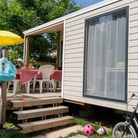 Stacaravan 6 personen - Mobile-home | Comfort | 2 slaapkamers | 4/6 pers. | Eenpersoons terras | TV