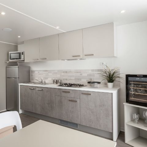 Stacaravan 7 personen - Deluxe Cottage