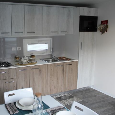 Stacaravan 7 personen - Deluxe Cottage