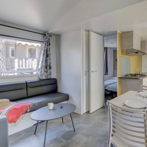 Stacaravan 6 personen - Mobile-home | Comfort | 3 Slaapkamers | 6 Pers. | Terras Lounge | Klimaat.