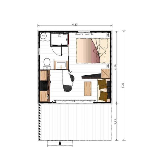 Chalet 2 personen - NONZA