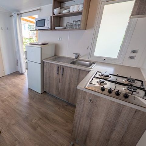 Stacaravan 6 personen - Comfort | 3 Slaapkamers | 6 Pers. | Verhoogd terras