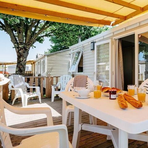 Stacaravan 6 personen - Stacaravan | Comfort | 2 Slaapkamers | 4/6 Pers. | Verhoogd terras