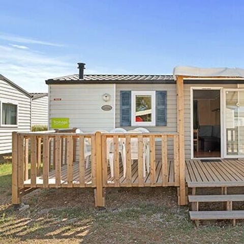 Stacaravan 6 personen - Stacaravan | Comfort | 2 Slaapkamers | 4/6 Pers. | Verhoogd terras