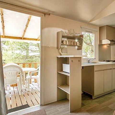 Stacaravan 6 personen - Stacaravan | Comfort | 2 Slaapkamers | 4/6 Pers. | Verhoogd terras