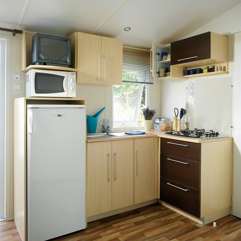 Stacaravan 6 personen - Stacaravan | Classic | 3 slaapkamers | 6 pers. | Terras met verhoogd dak, niet overdekt | Airconditioning.