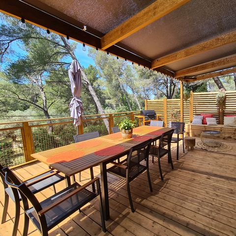 Stacaravan 8 personen - Cottage COTE JARDIN 40m² (3 kamers)