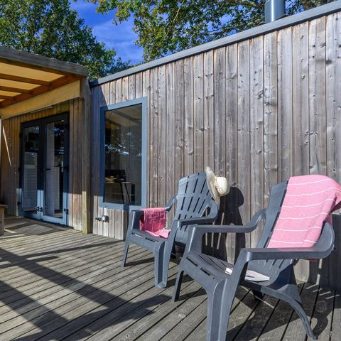 Stacaravan 4 personen - Ultimate | 2 Slaapkamers | 4 Pers | Verhoogd terras | Airconditioning | TV