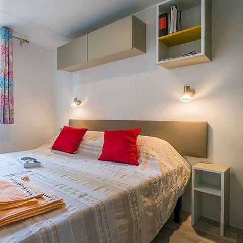 Stacaravan 6 personen - Mobile-home | Comfort | 3 slaapkamers | 6 pers. | Verhoogd terras | 1 badkamer