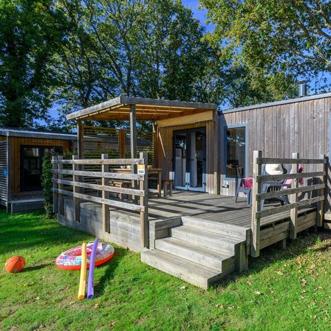 Stacaravan 4 personen - Ultimate | 2 Slaapkamers | 4 Pers. | Verhoogd terras | Airconditioning | TV