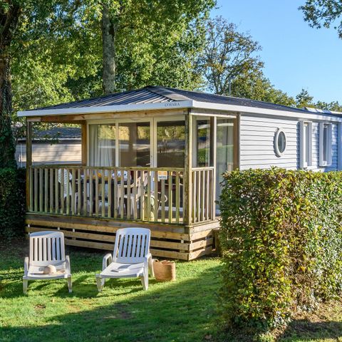 Stacaravan 4 personen - Stacaravan | Premium | 2 Slaapkamers | 4 Pers. | Single terras | TV