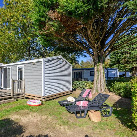 Stacaravan 4 personen - Stacaravan | Ultimate | 2 slaapkamers | 4 pers | Verhoogd terras | 2 badkamers | Airconditioning | TV