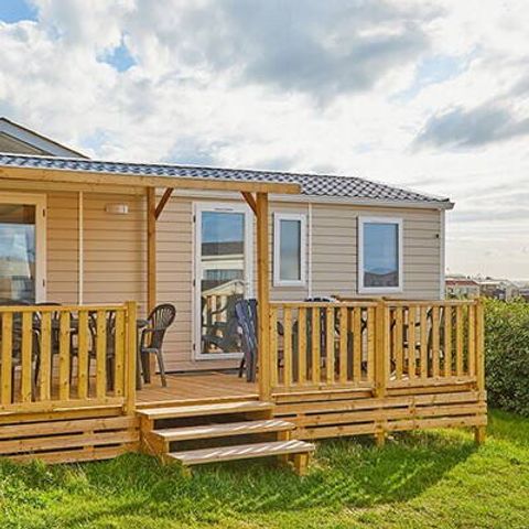 Stacaravan 6 personen - Stacaravan | Premium | 3 slaapkamers | 6 pers. | Verhoogd terras