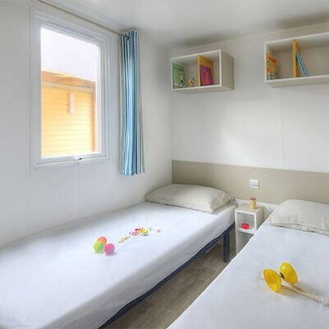 Stacaravan 6 personen - Stacaravan | Premium | 3 slaapkamers | 6 pers. | Verhoogd terras