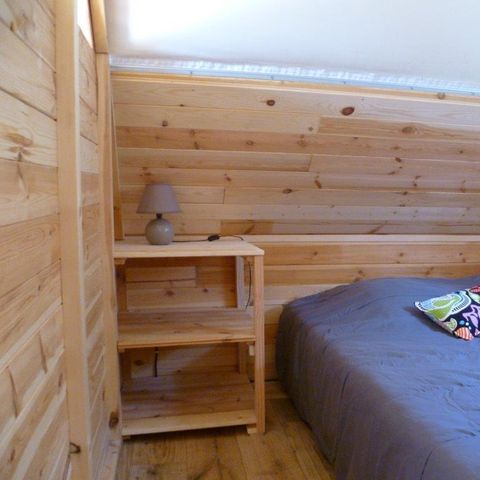 Tent van canvas en hout 6 personen - HOUTEN TRAPPER Zonder sanitair
