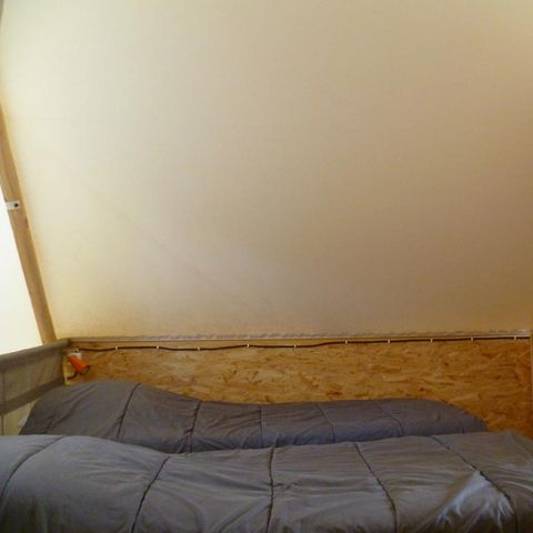 Tent van canvas en hout 4 personen - COSY TRAPPER Zonder sanitair