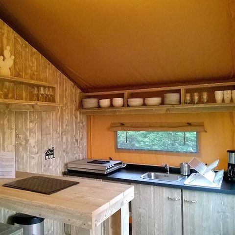 Tent van canvas en hout 5 personen - LUXE LODGE