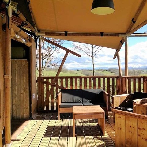 Tent van canvas en hout 5 personen - LUXE LODGE