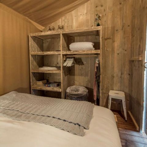 Tent van canvas en hout 4 personen - LODGE SAFARI WOODY