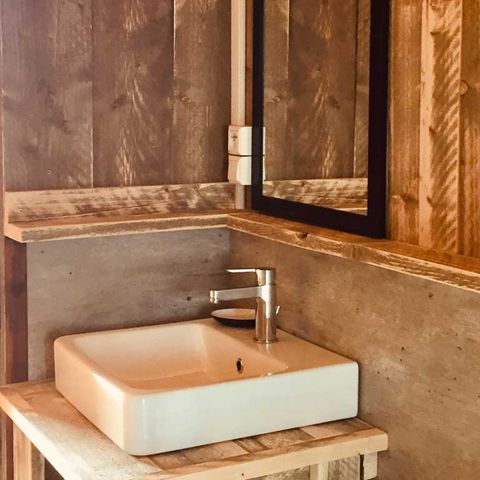 Tent van canvas en hout 4 personen - LODGE SAFARI WOODY